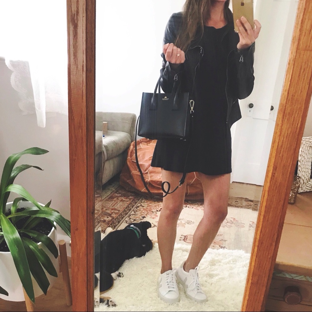 Tobi black shift dress, size small